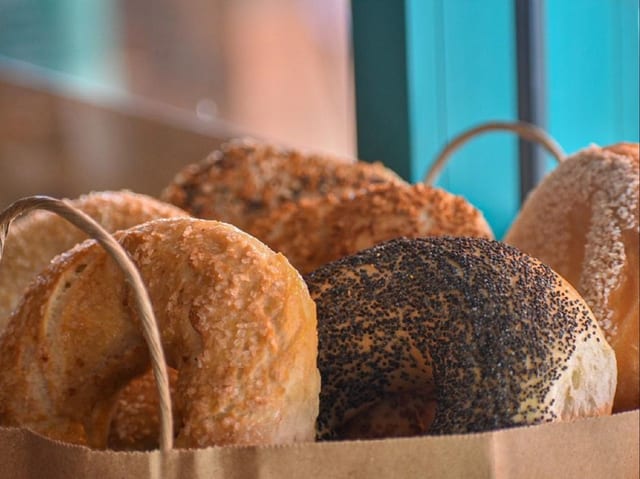 DOZEN BAGELS.