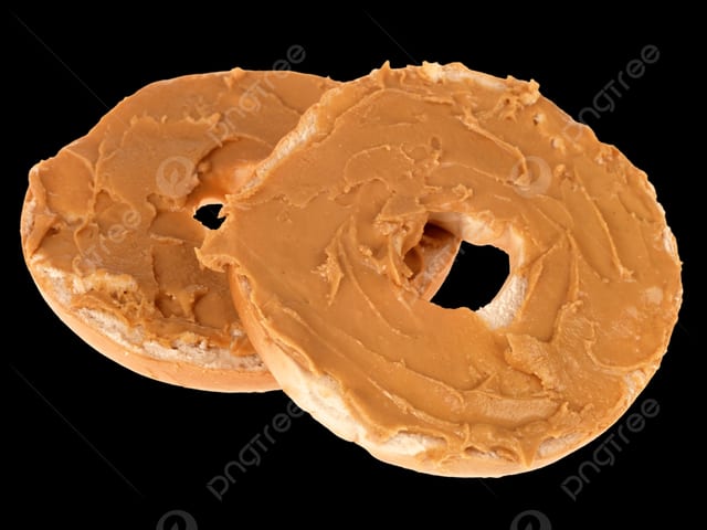 BAGEL W/PEANUT BUTTER.